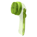 Long Handle Silicone Pet Bath Brush with Shampoo Dispenser