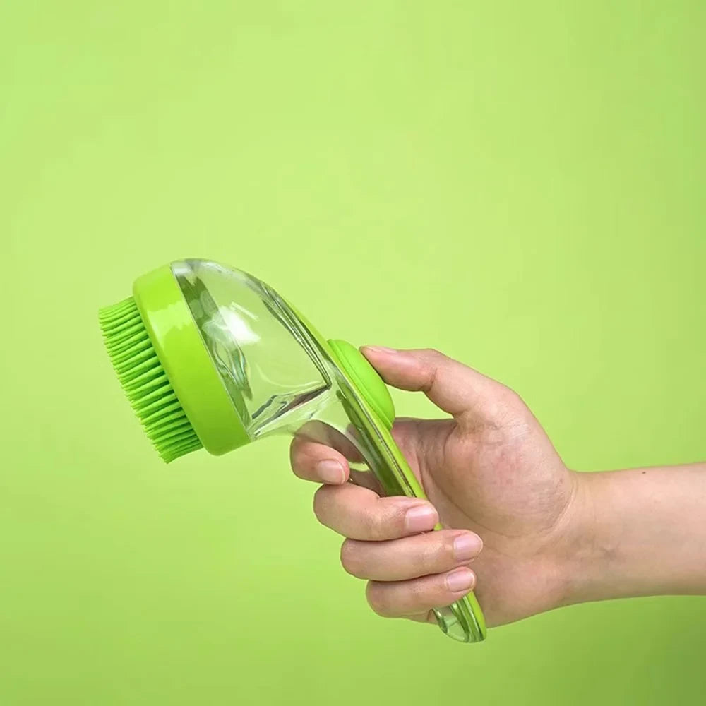Pet Bath Brush Green
