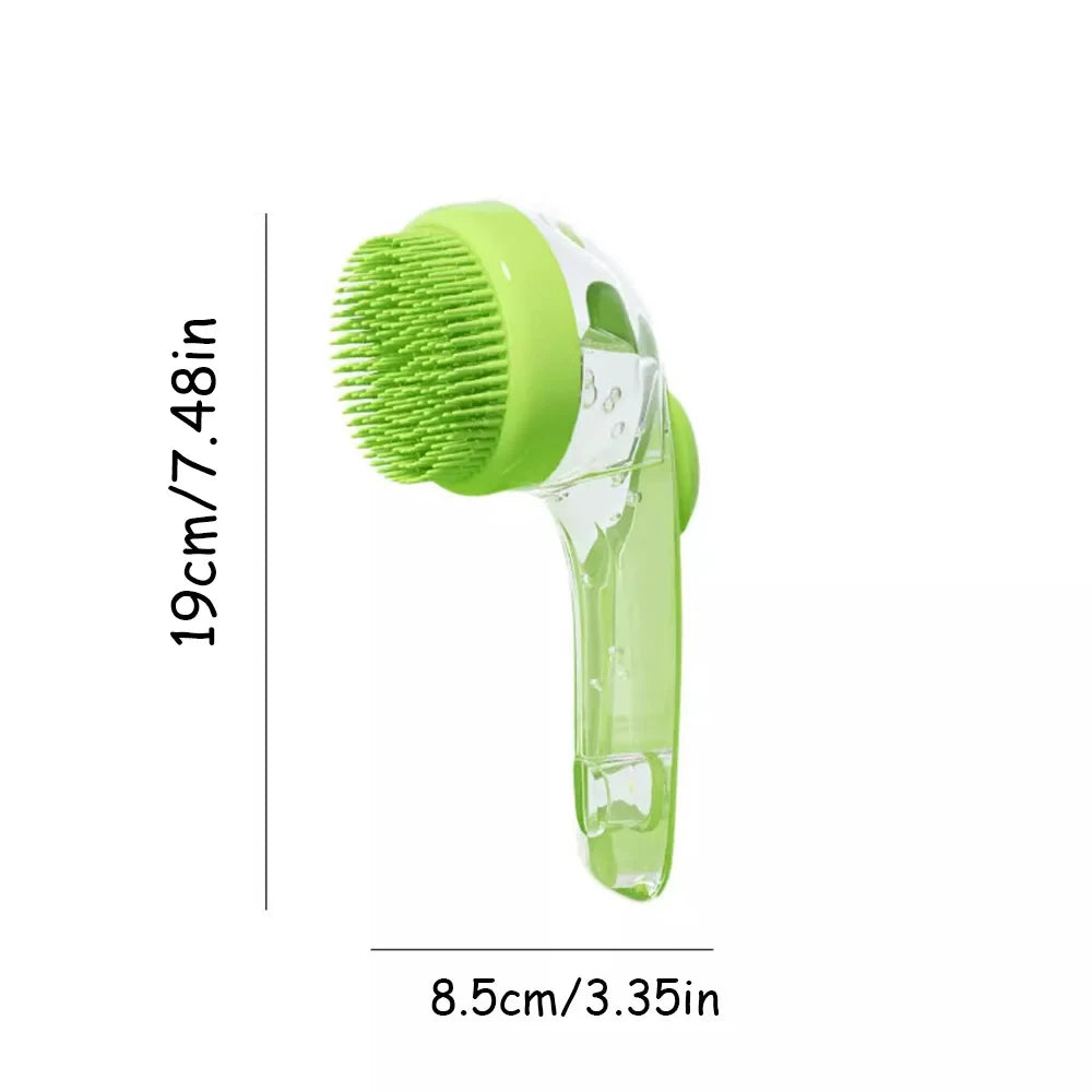 Pet Bath Brush Green