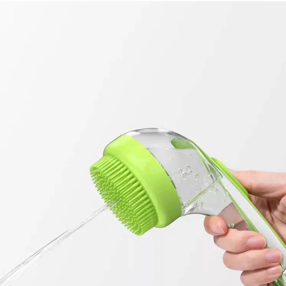 Pet Bath Brush Green