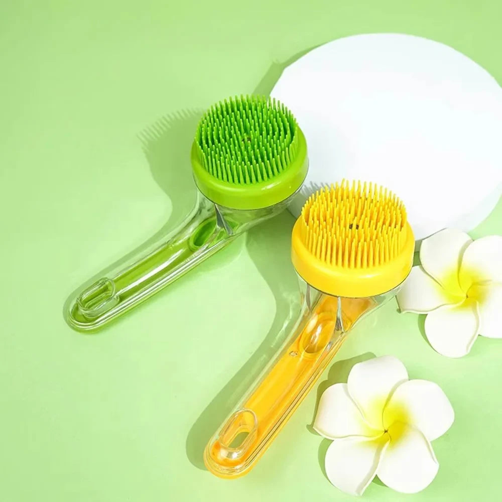 Pet Bath Brush Green