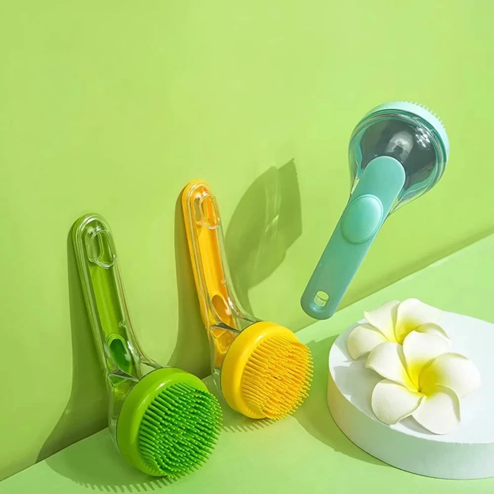 Pet Bath Brush Green