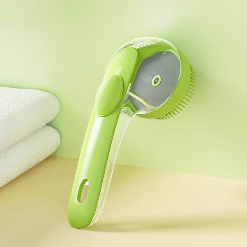Pet Bath Brush Green