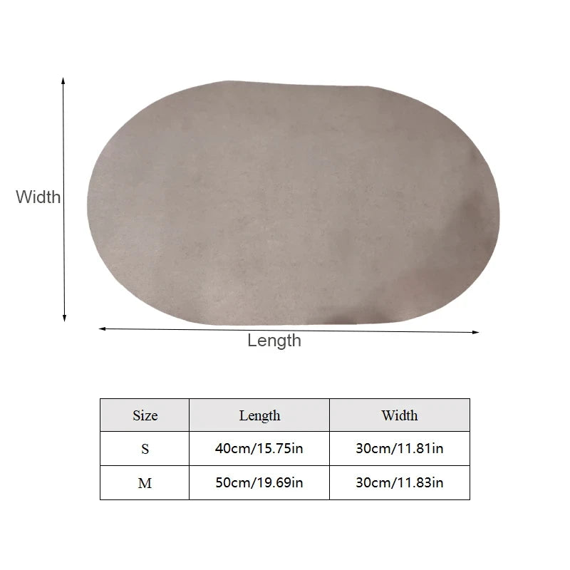 Oval Pet Feeding Mat