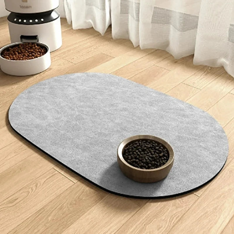 Oval Pet Feeding Mat