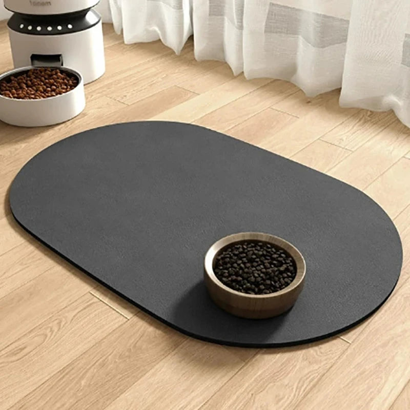 Oval Pet Feeding Mat