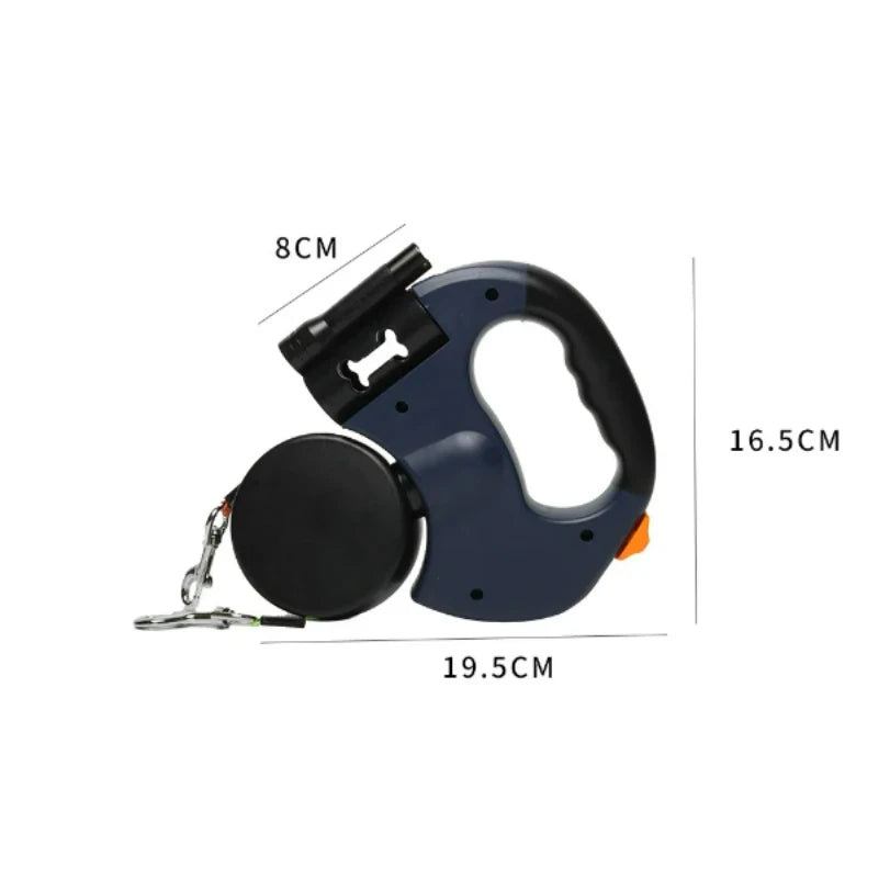 Double-Ended Retractable Dog Leash
