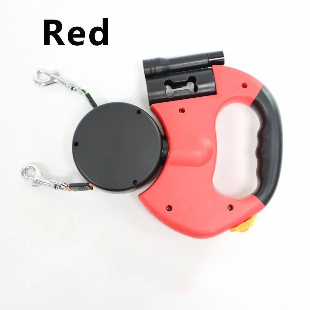 Double-Ended Retractable Dog Leash