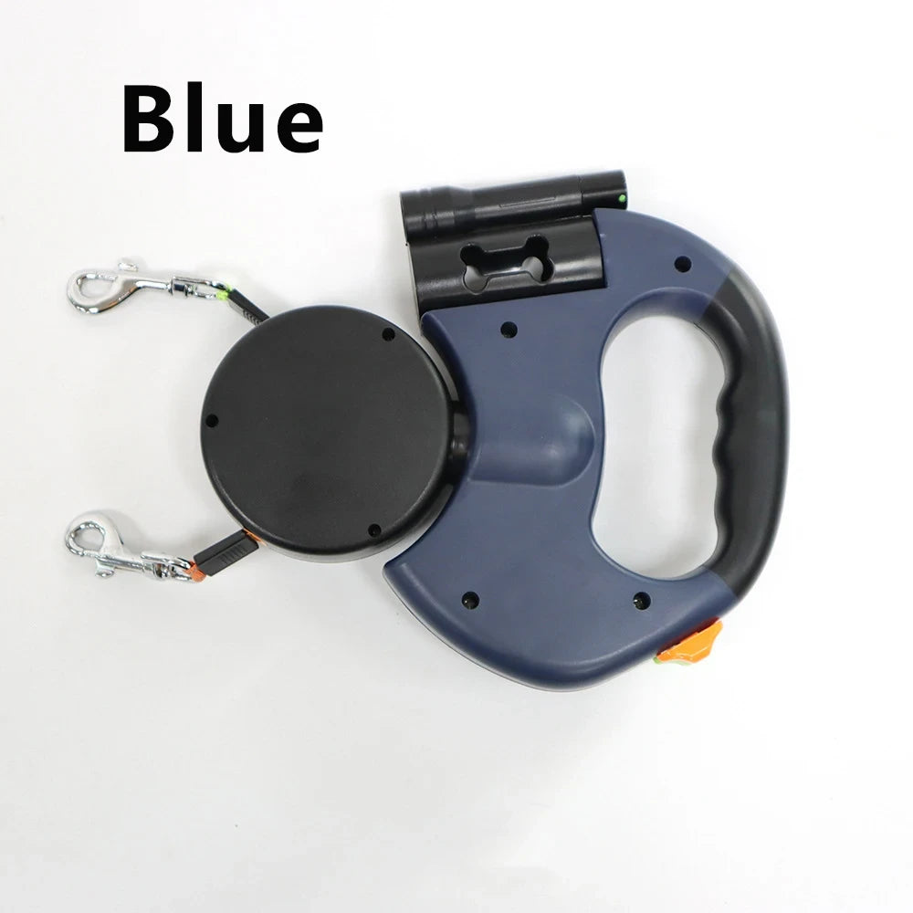 Double-Ended Retractable Dog Leash