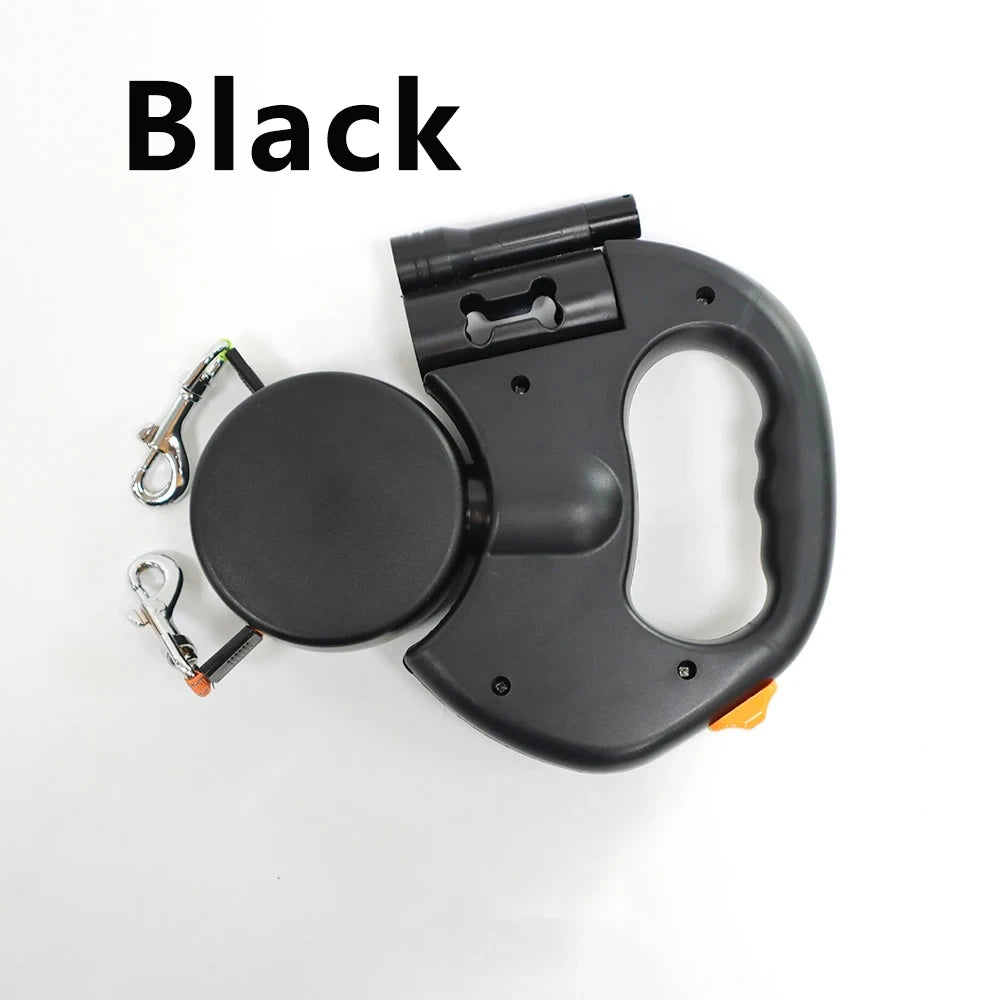 Double-Ended Retractable Dog Leash