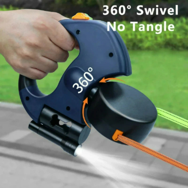 Double-Ended Retractable Dog Leash