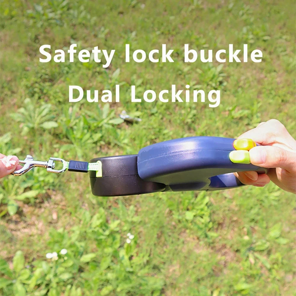 Double-Ended Retractable Dog Leash