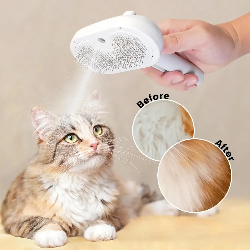 Steamy Pet Grooming Brush