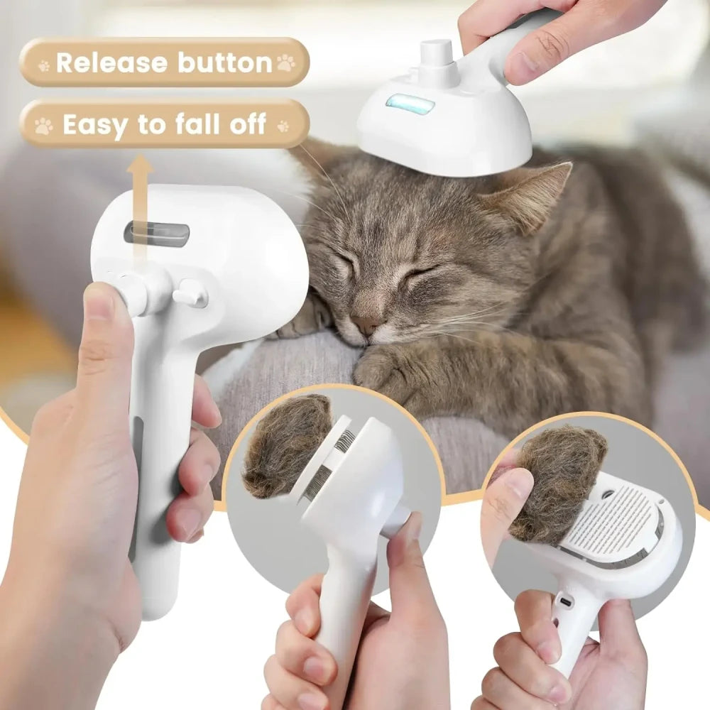 Steamy Pet Grooming Brush