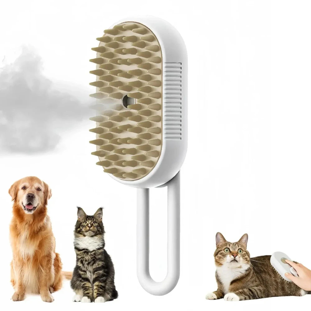 Steamy Pet Grooming Brush