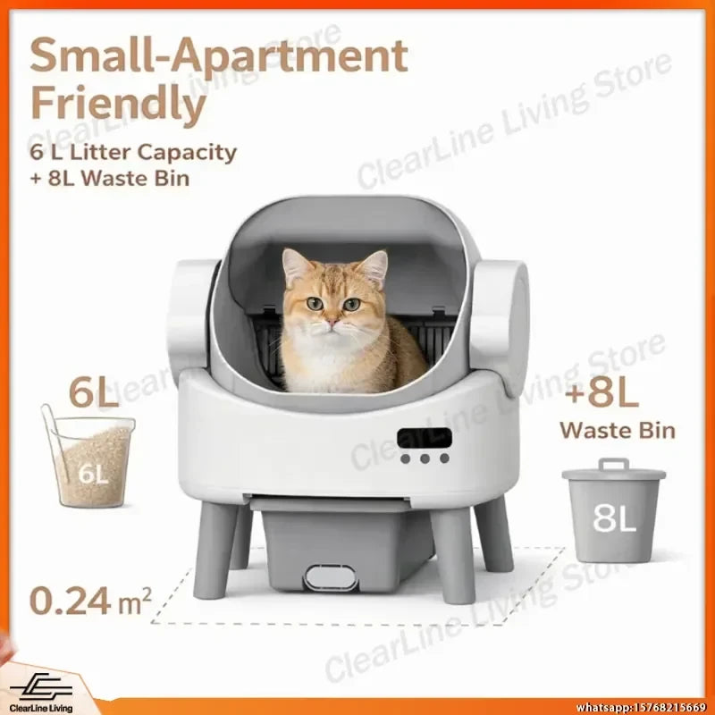 Automatic Self-Cleaning Cat Litter Box