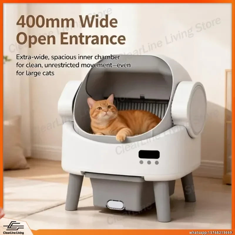 Automatic Self-Cleaning Cat Litter Box