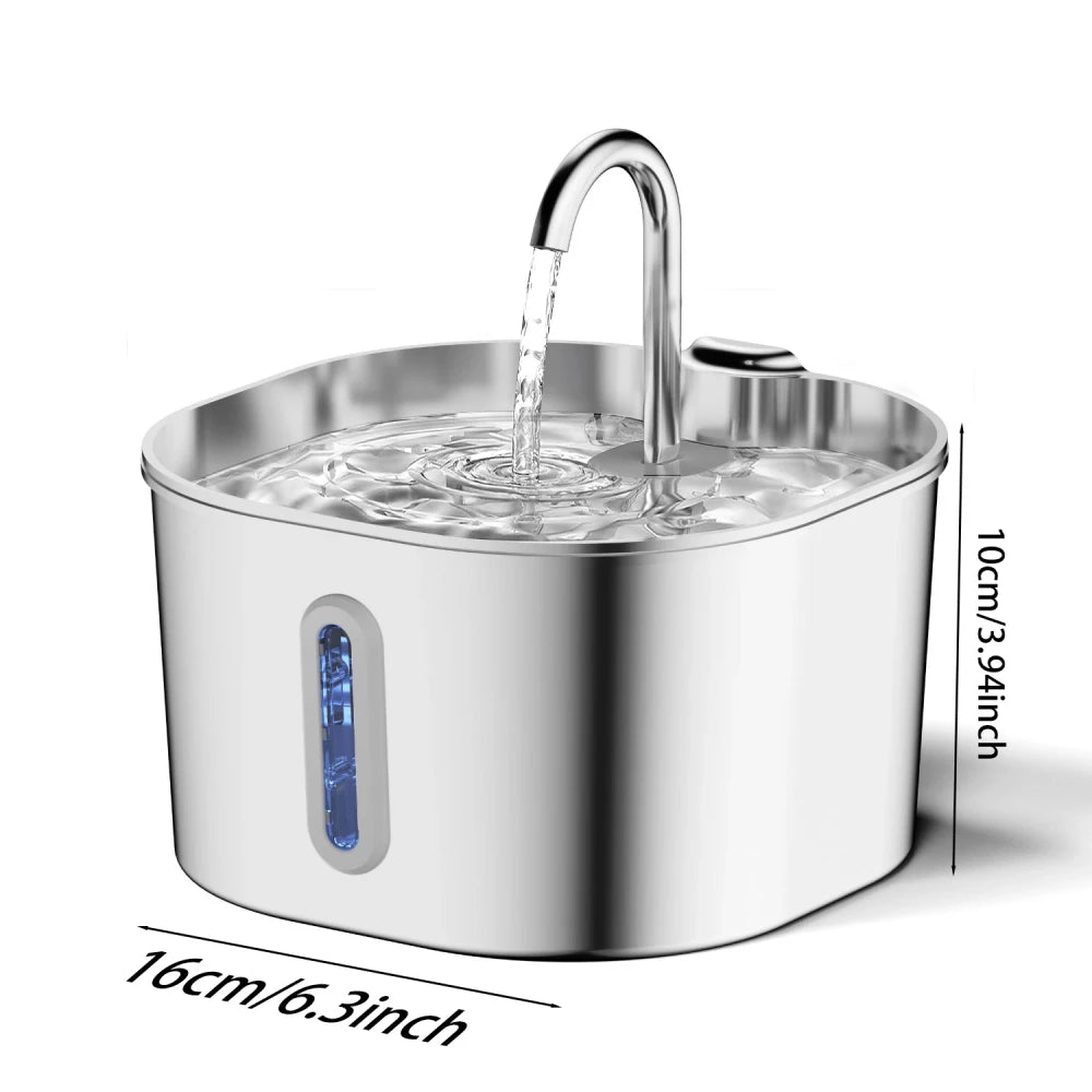 ZYFeeder Automatic Stainless Steel Cat Fountain