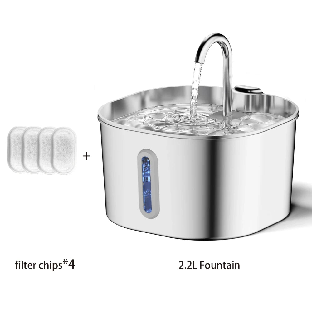 ZYFeeder Automatic Stainless Steel Cat Fountain