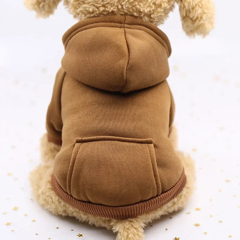 Solid Cotton Dog Hoodie