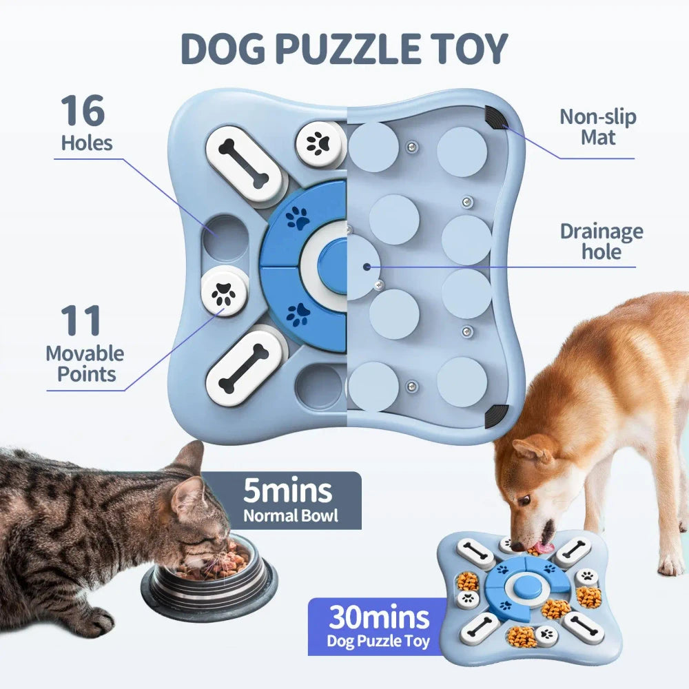 Interactive Puppy Puzzle Feeder