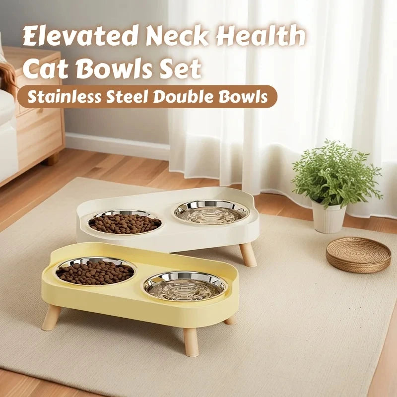 Colorful Elevated Pet Feeder