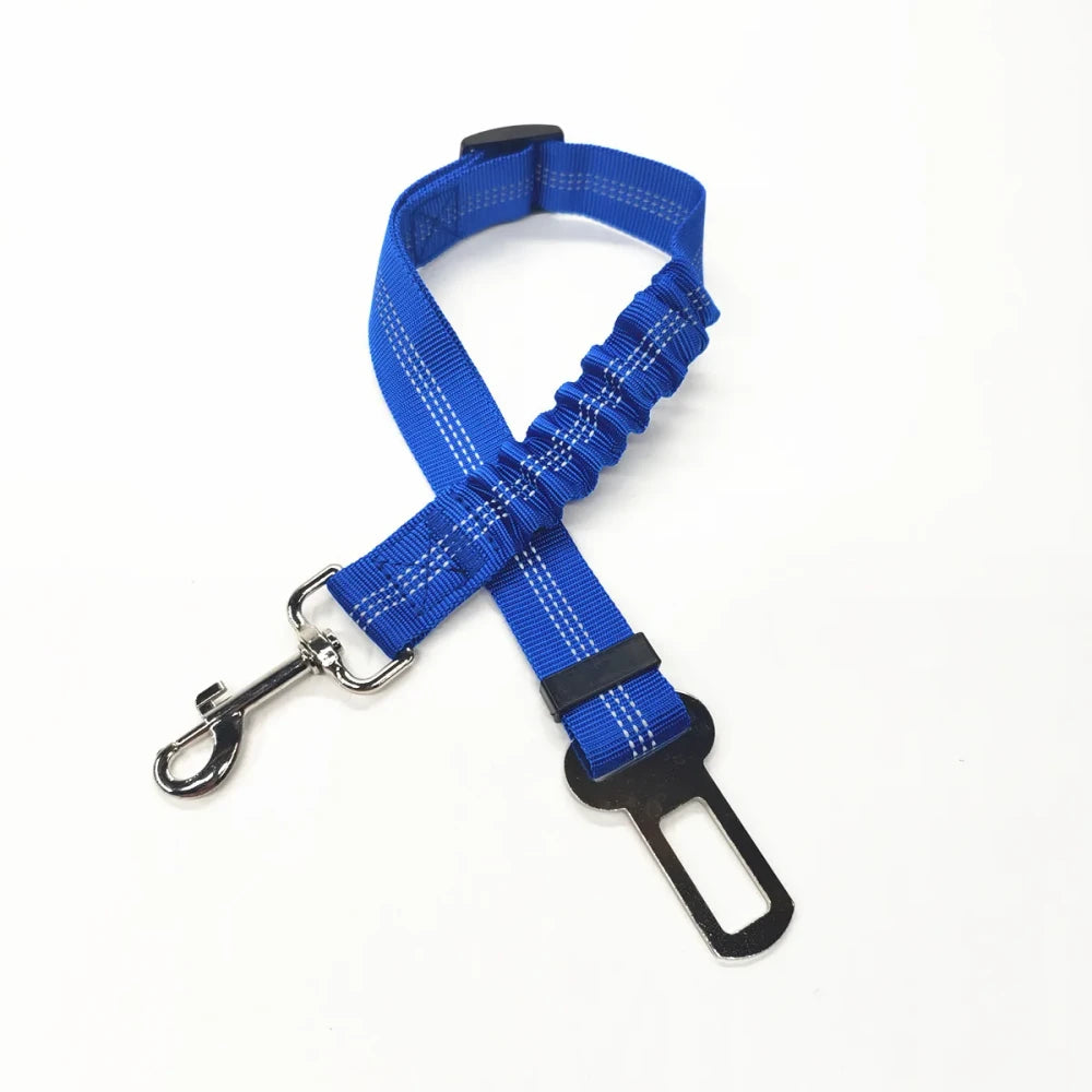 Reflective Dog Car Seat Belt – Elastic Safety Harness for Travel