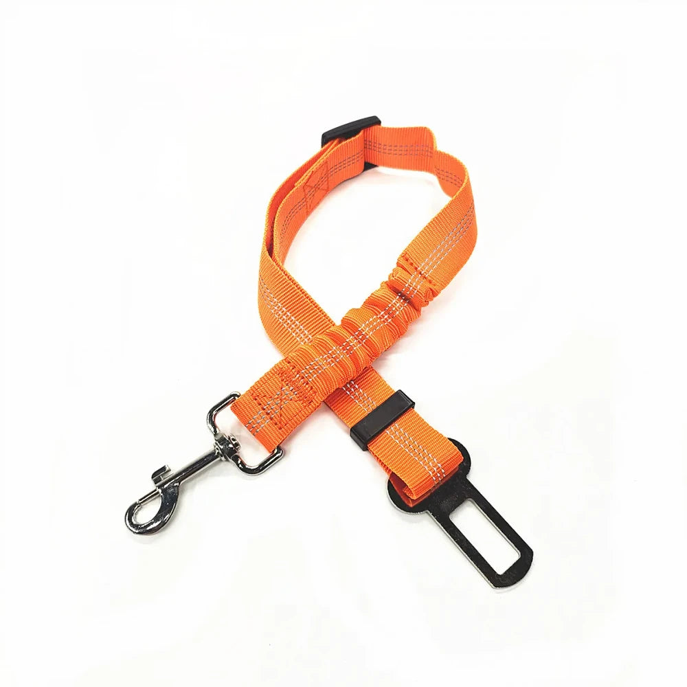 Reflective Dog Car Seat Belt – Elastic Safety Harness for Travel