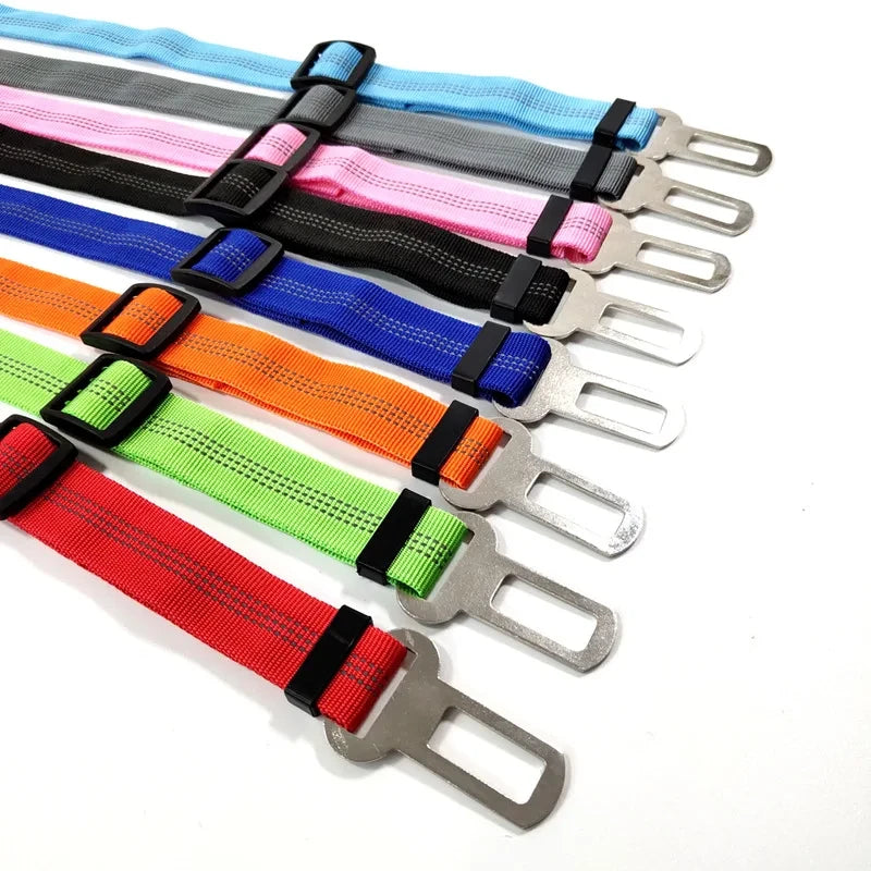 Reflective Dog Car Seat Belt – Elastic Safety Harness for Travel