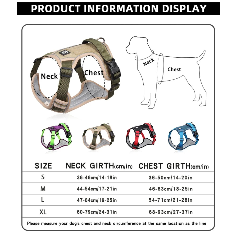 Reflective Adjustable Dog Vest Harness